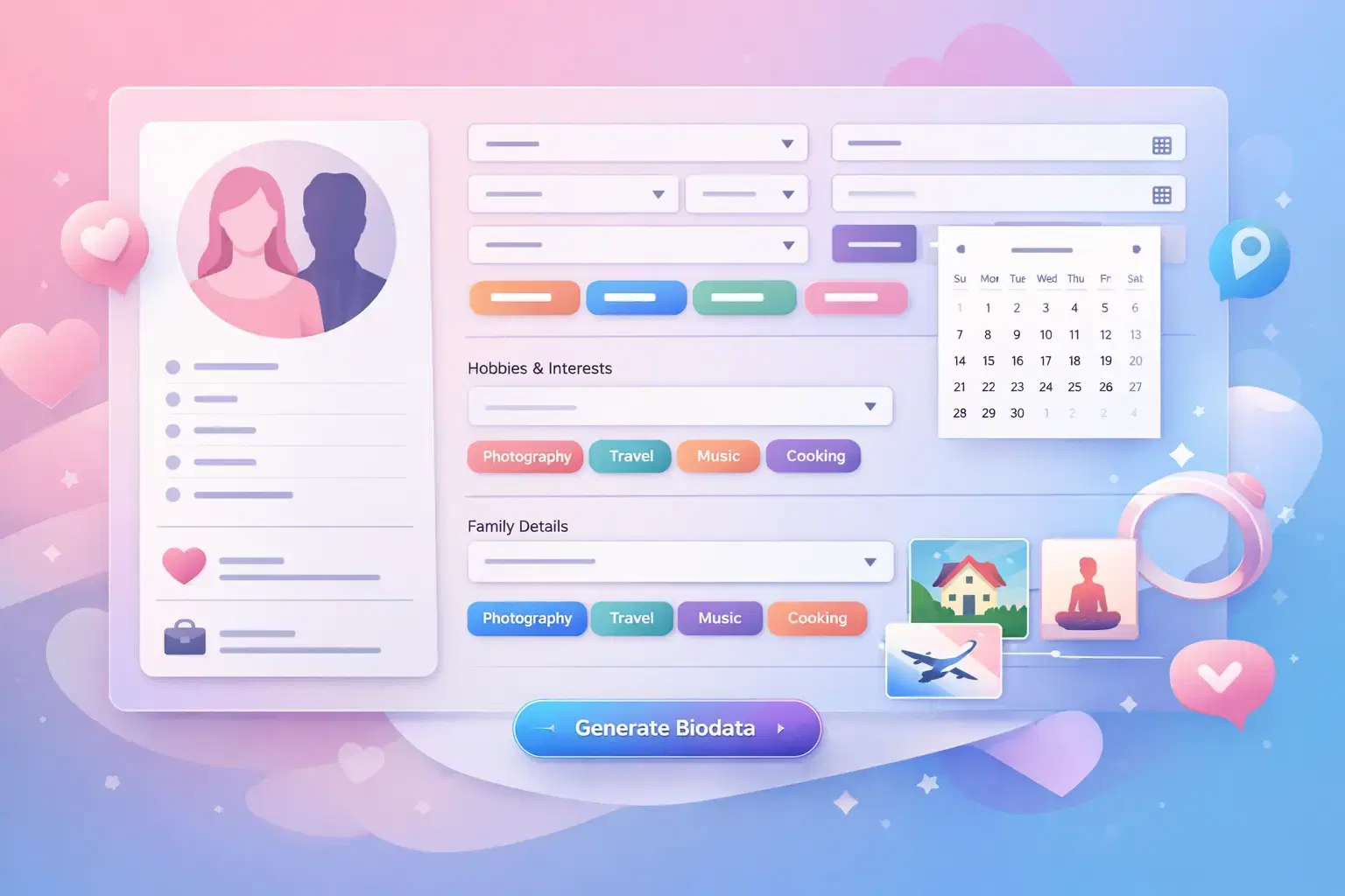 AI-powered marriage biodata creation made simple