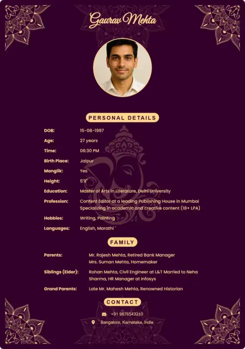 What to Write in the About Me Section of a Biodata